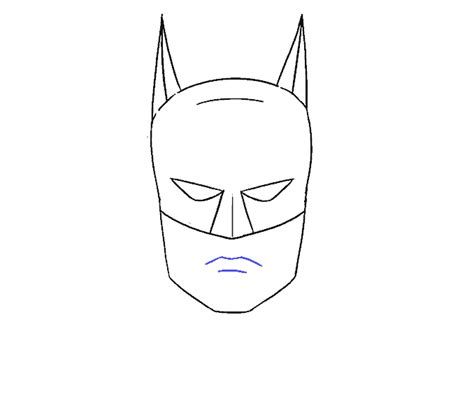 How To Draw Batmans Head Easy Drawing Guides