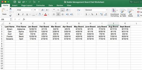 Tips For Stable Owners On Creating A Spreadsheet The 1 Resource For