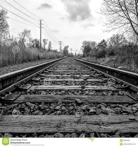 Railroad Stock Image Image Of Tracks Railroad Abandoned 95695697