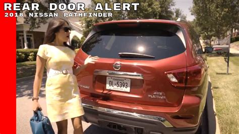 2018 Nissan Pathfinder Rear Door Alert Technology Youtube