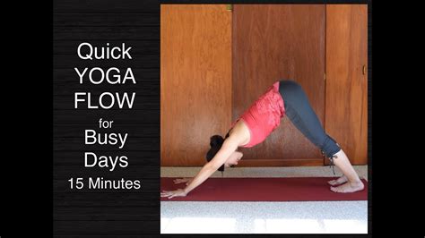 Quick 15 Minute Yoga Flow Routine For Busy Days Youtube