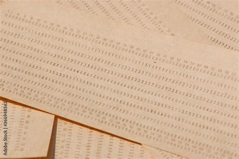 Background From Computer Punched Cards A Lot Of Punched Cards For Old