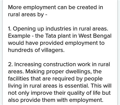 How To Create More Employment In Rural Area