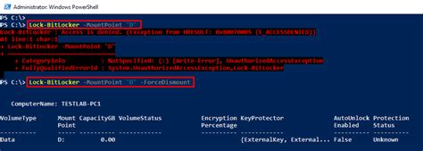 Unlock Suspend Resume And Disable Bitlocker With Powershell Sysops