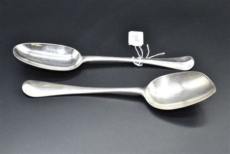 Georgian Sterling Silver Spoons With Hallmarks Flatwarecutlery And