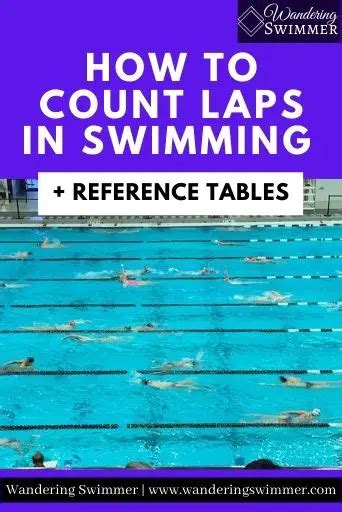 How To Count Laps In Swimming With Tables Wandering Swimmer