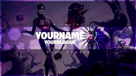 22.05.2020 · here are the best fortnite youtube channels to subscribe to for games, spectators, and fans. Fortnite Dark Bomber Banner Template | Fortnite Channel ...