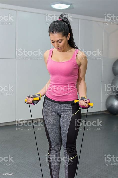 Young Women Exercising In The Gym Stock Photo Download Image Now