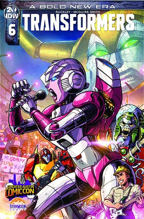 Idw Transformers 6 Greater Austin Comic Con Exclusive Cover By Matt