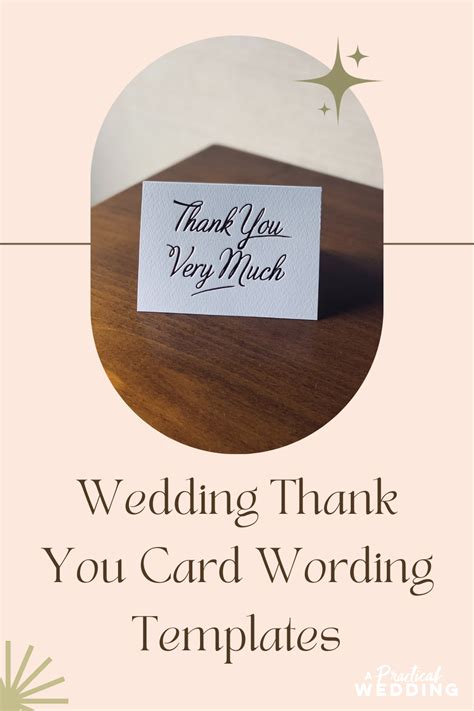 Wedding Thank You Card Wording Made Easy A Practical Wedding