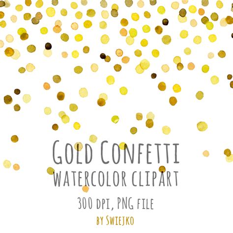 Confetti Clipart Gold All Confetti Clip Art Are Png Format And