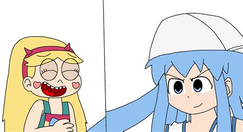 Squid Girl Tickles Star Butterfly By Marcospower1996 On Deviantart