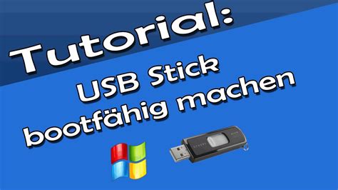 Usb Stick Bootf Hig Machen Tutorial Youtube