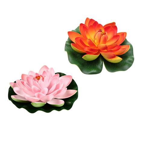 Lotus Floating Flowers Flower Decor Artificial Lily Water Fake Pool