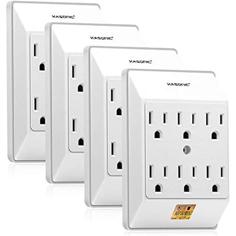 Multi Plug Multioutlets Outlet 4 Pack Wall Mount Power Strip With 6