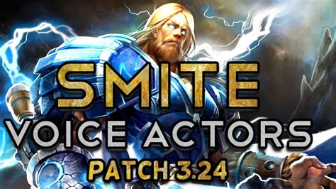 Voice Actors Of Smite Patch 324 Youtube