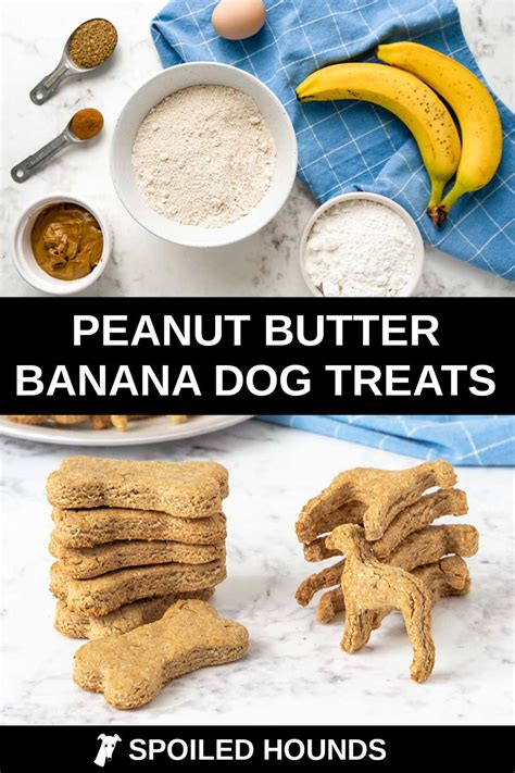 Peanut Butter Banana Dog Treats Recipe Spoiled Hounds