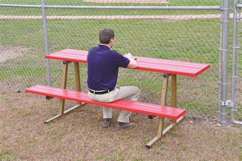 Dugout Benches Aluminum Baseball Bleachers Beacon Athletics