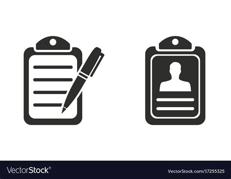 Application Form Icon Royalty Free Vector Image