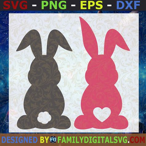 Stitch And Angel Easter Svg Easter Svg Bunny Easter Svg Premium