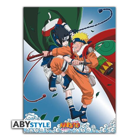 Poster Naruto Naruto Vs Sasuke Affiches Manga Chez Abysse