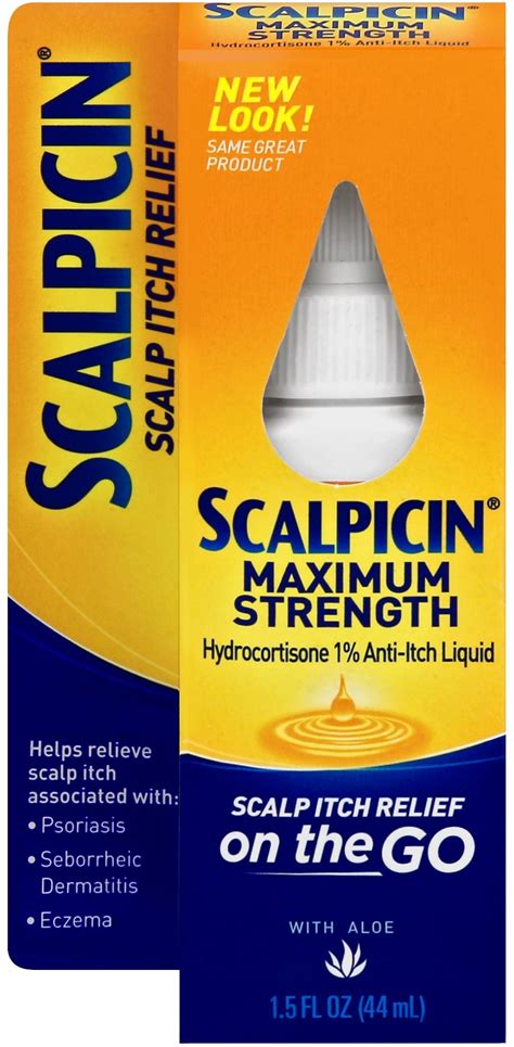 Scalpicin Max Strength Scalp Itch Treatment 15 Ounce Pack Of 1 15