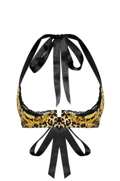 Cadolle Silk Animal Print Open Bra Le Bustiere Boutique