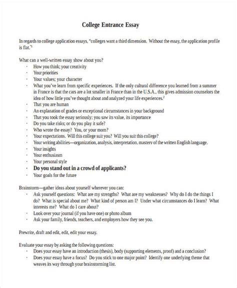College Essay 100 Examples Format Pdf Examples