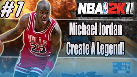 Nba 2k11 Michael Jordan Create A Legend 1 Pick My Team Youtube