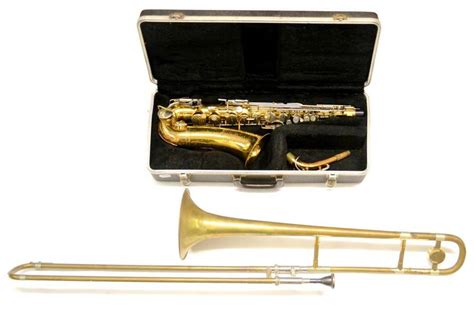 Lot 2078 A Brass Bundy Alto Saxophone In Fitted