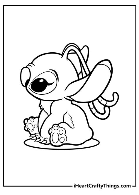 Angel And Stitch Coloring Pages Quilingpaperarttutorials