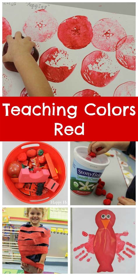 Teaching Colors Red Happy Home Fairy Color Red Activities