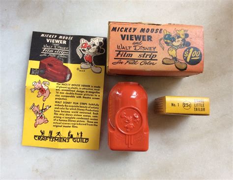 Vintage 1930s Mickey Mouse Viewer And Walt Disney Color Film Etsy