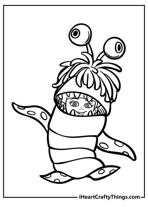 Boo Monsters Inc Coloring Pages