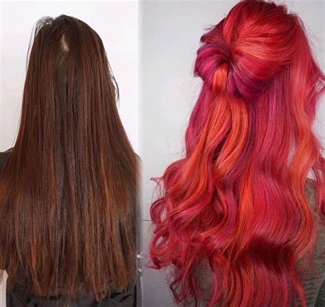 To Reds And Pinks Hair Color Crazy Beautiful Hair Beauty