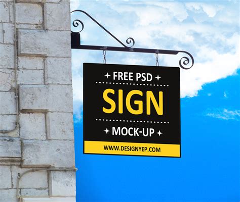 28 Best Free Sign Mockups For Eye Catchy Designs 2020 Colorlib