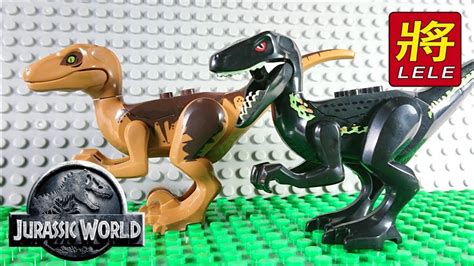 Lego Jurassic World Dinosaur Velociraptor Indoraptor Unofficial By Lele Figure Bricks Youtube