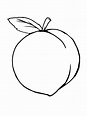 Peach Coloring Pages - Best Coloring Pages For Kids