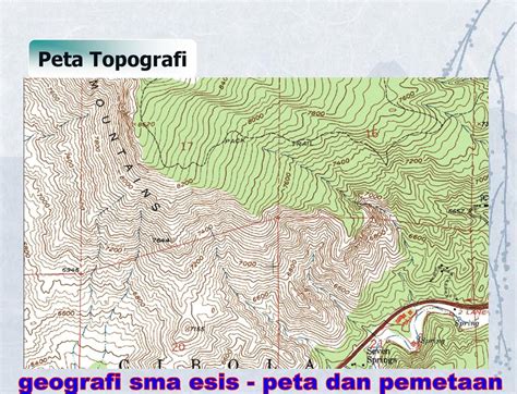 Detail Gambar Komponen Peta Topografi Koleksi Nomer