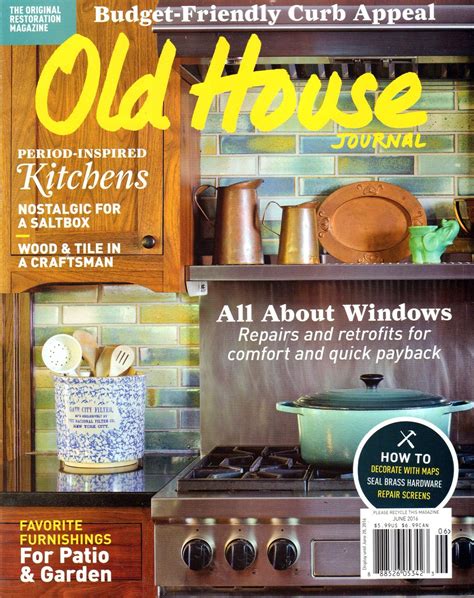 Old House Journal Magazine Covers Date Cover House Journal House And Home Magazine Old