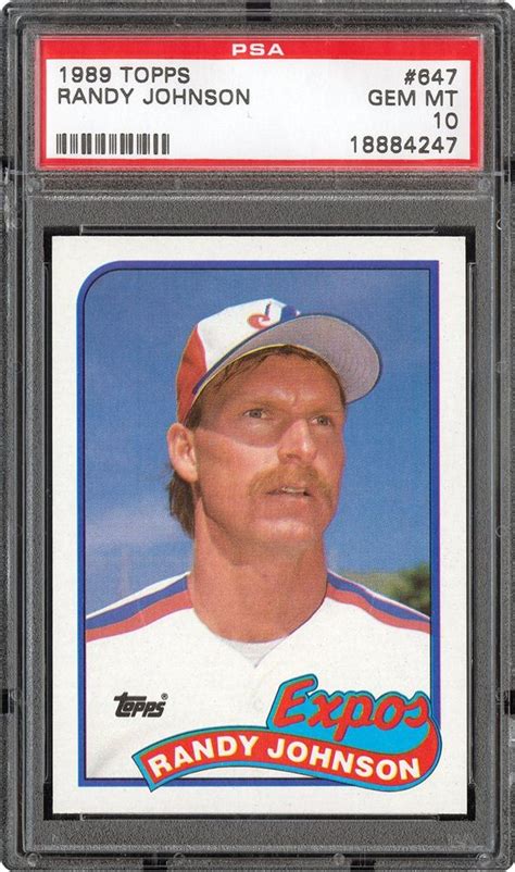 Johnson's 1989 topps rookie card is not scarce by any means, and you can pick up nice raw copies for a buck or so. 1989 Topps Randy Johnson | PSA CardFacts™