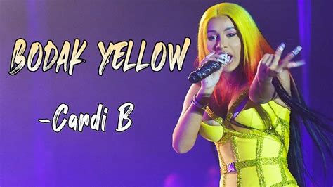 Bodak Yellow Lyrics Cardi B 7 Bell Music Youtube
