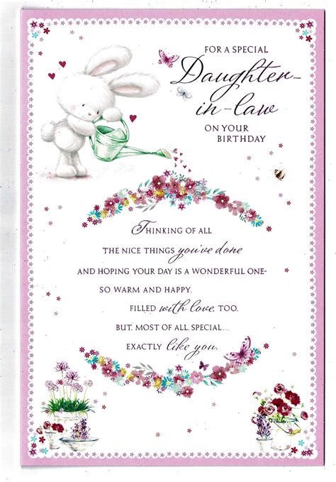 Get it as soon as thu, jun 10. Daughter In Law Birthday Card 'For A Special Daughter In ...