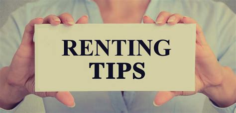 Renting Tips Iandw Realty
