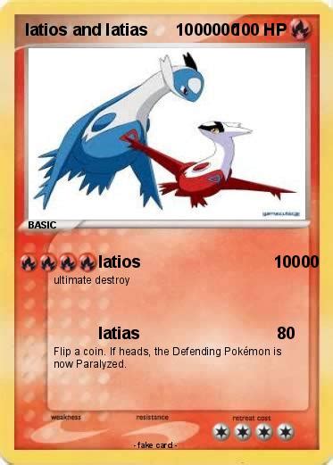 Pokémon Latios And Latias 1000000 1000000 Latios 10000 My Pokemon Card