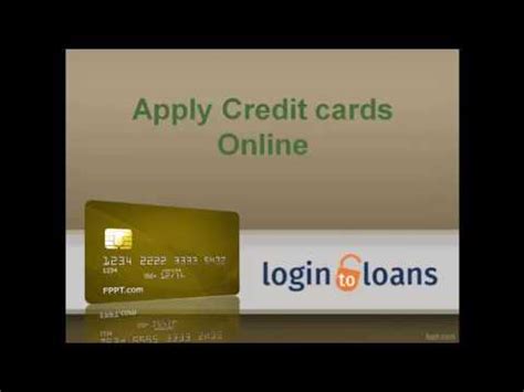 Get started with your online credit card application. Apply Credit card Online, Credit Cards in India, Credit Card in Hyderabad - Logintoloans - YouTube