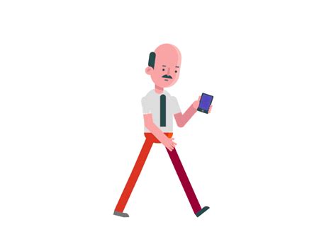 Walking And Texting Animation 2d Character Animation Character Design