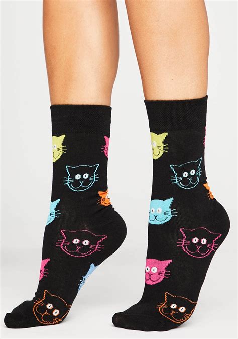 Ankle Socks Rainbow Cat Graphics Multi Dolls Kill