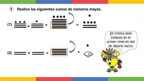 Ejercicios con suma de números mayas sexto grado 10 de septiembre