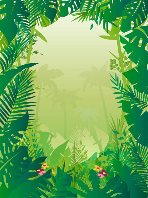 Jungle Background Vector Free Clip Art Library